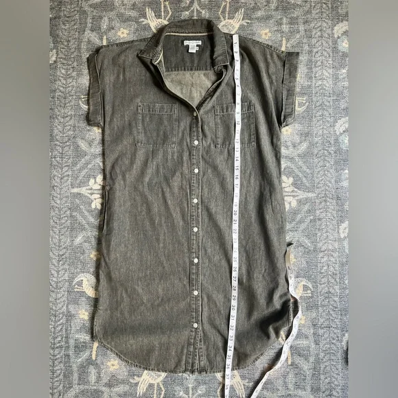 Carbon2Cobalt Gray Denim Dress - Picture 5 of 6